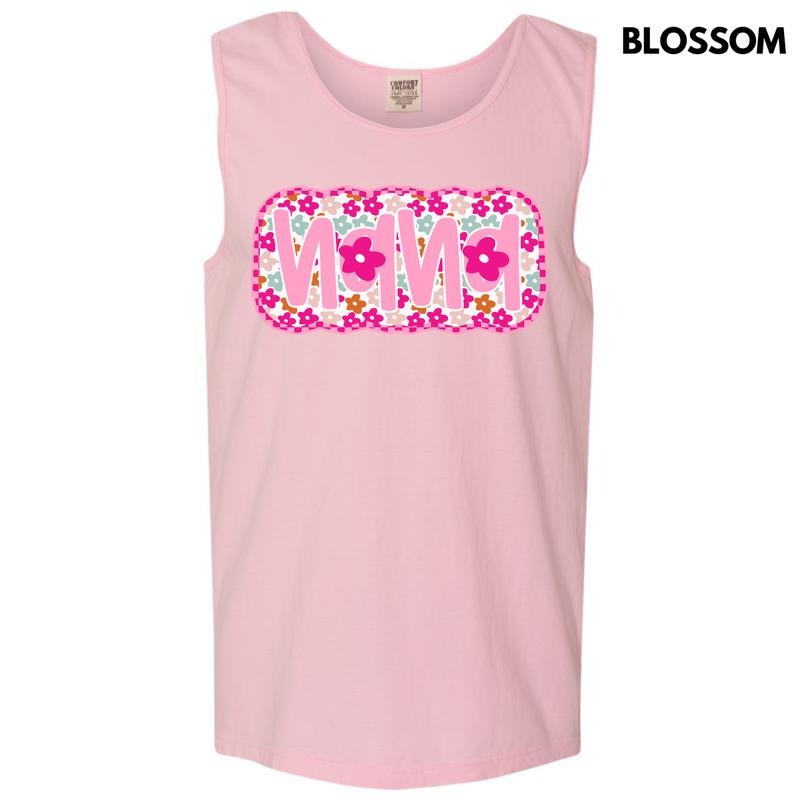 Tank Top - Bloom Nana Comfort Colors Tank Top 'NLB' T-Shirts, Hoodie, Sweatshirt | WearSparks.com