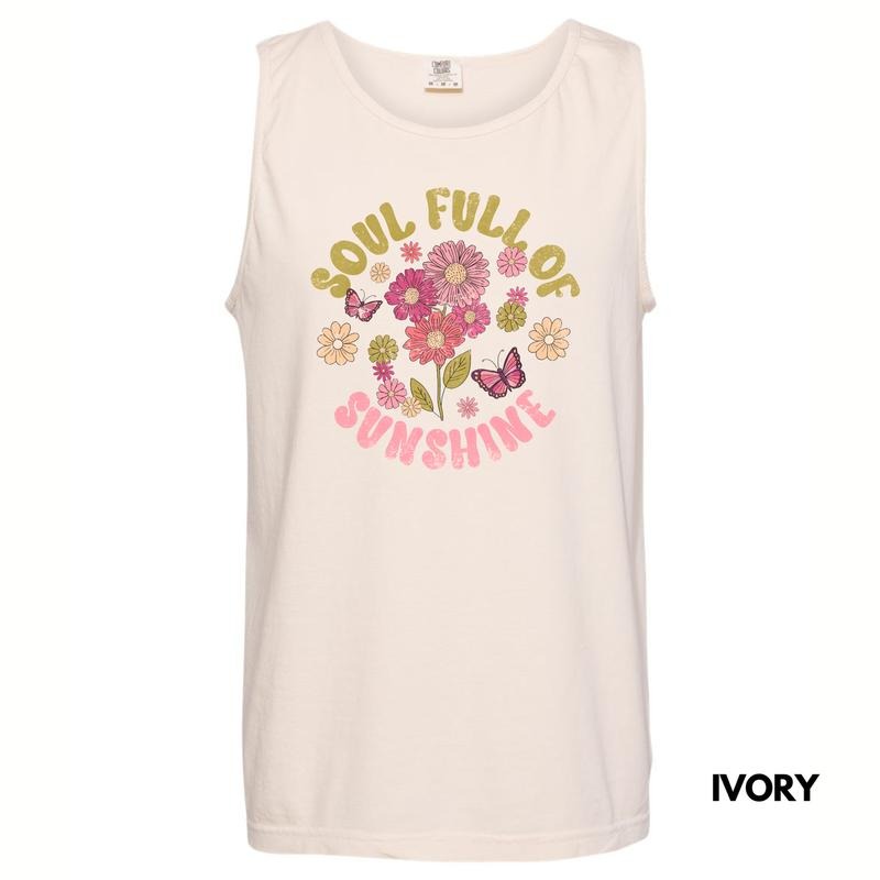 Tank Top - Butterflies & Sunshine Comfort Colors Tank Top 'NLB' T-Shirts, Hoodie, Sweatshirt | WearSparks.com