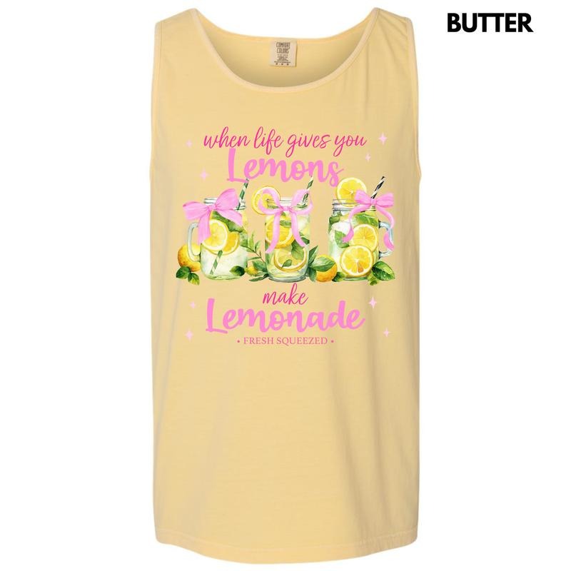 Tank Top - Make Lemonade Coquette Comfort Colors Tank Top 'NLB' T-Shirts, Hoodie, Sweatshirt | WearSparks.com