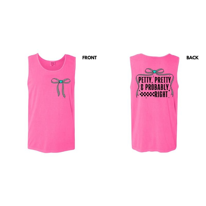 Tank Top - Petty Pretty Comfort Colors Tank Top T-Shirts, Hoodie, Sweatshirt | WearSparks.com