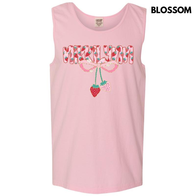 Tank Top - Strawberry Nikkilynn Comfort Colors Tank Top 'NLB' T-Shirts, Hoodie, Sweatshirt | WearSparks.com