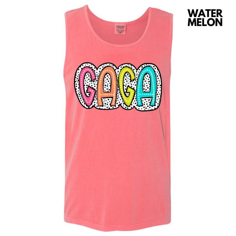Tank Top -Gaga Neon Spotted Comfort Colors Tank Top 'NLB' T-Shirts, Hoodie, Sweatshirt | WearSparks.com