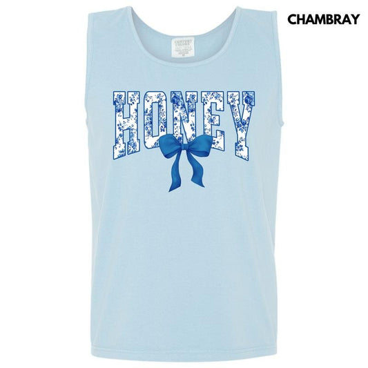 Tank Top -Honey Blue Floral Comfort Colors Tank Top 'NLB' T-Shirts, Hoodie, Sweatshirt | WearSparks.com