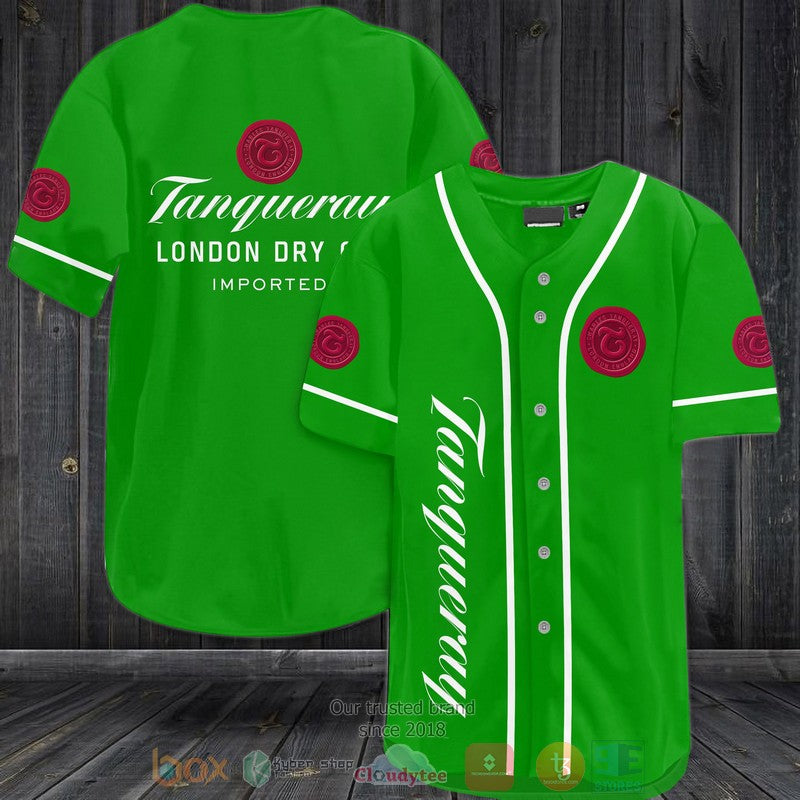 Tanqueray London Dry Gin green Baseball shirt