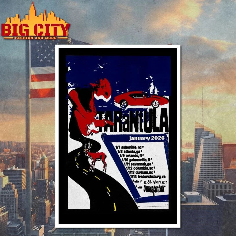 Tarantula Tour Jan 2026 Poster shirt