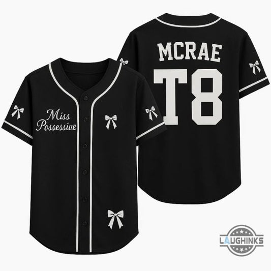 Tate Mcrae T8 Baseball Jersey Shirt For 2025 Concert