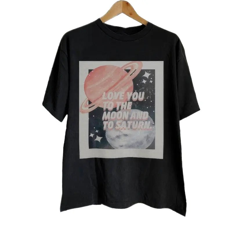 Taylor Retro Music T-Shirt Love You To The Moon & Saturn Album Cover Hoodie, Sweatshirt | WearSparks.com