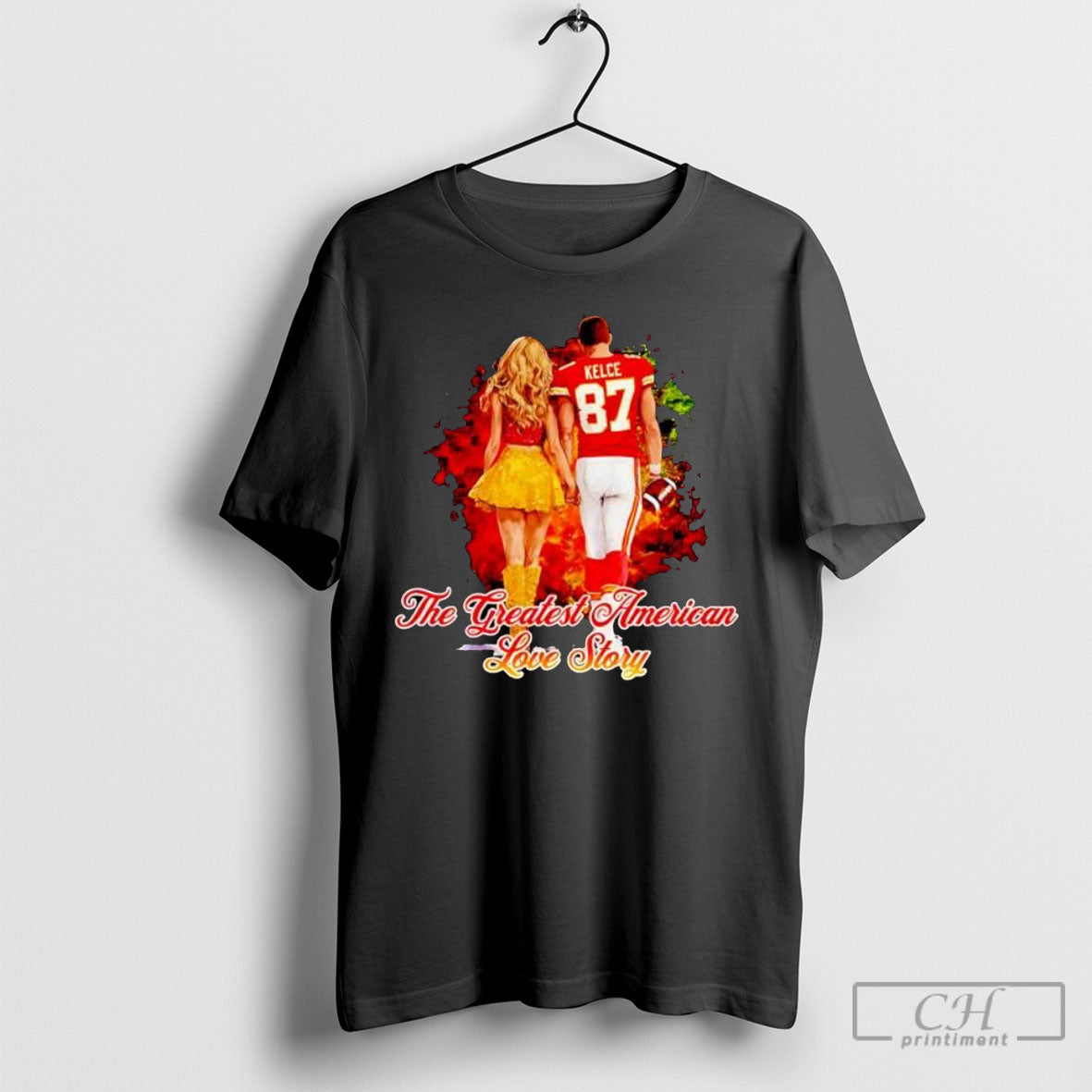Taylor And Travis Kelce The Greatest American Love Story Shirt