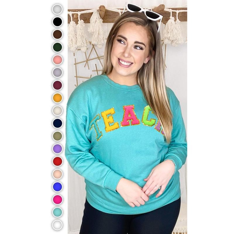 Teach Ideal Chenille Sweatshirt T-Shirts, Hoodie | WearSparks.com