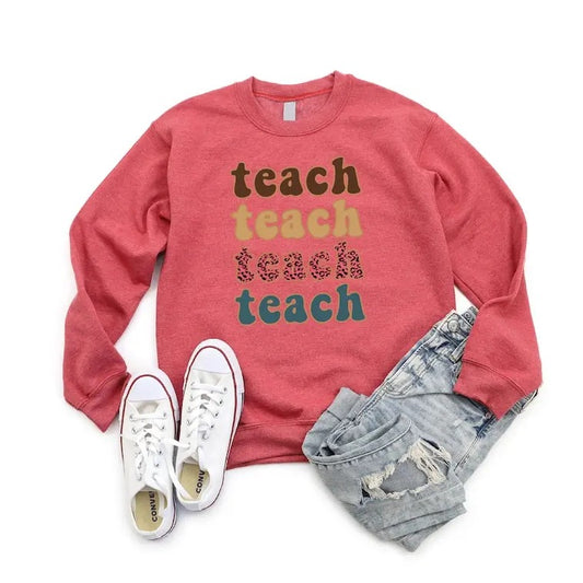 Teach Sweatshirt, Teacher Sweatshirt, Teacher Shirt, Cute Shirt for Teachers, Teacher Gifts, Elementary School Teacher...