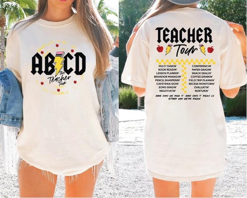 Teacher Tour Shirt, Gift For Teacher, ABCD Teacher Tour Shirt, Teacher Gift, Back To School Shirt  T-shirt, sweater and...