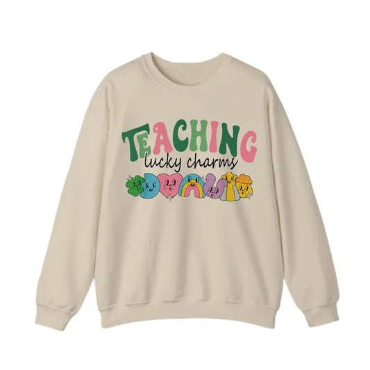 Teaching Lucky Charms Sweatshirt, Lucky Teacher Sweatshirt, Saint Patrick's Day Teacher Sweatshirt, Gift For Men And...
