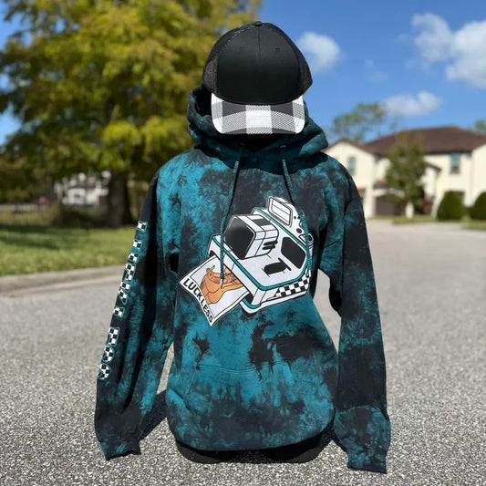 Snapshot Hoodie Black / Teal T-Shirts, Sweatshirt | WearSparks.com