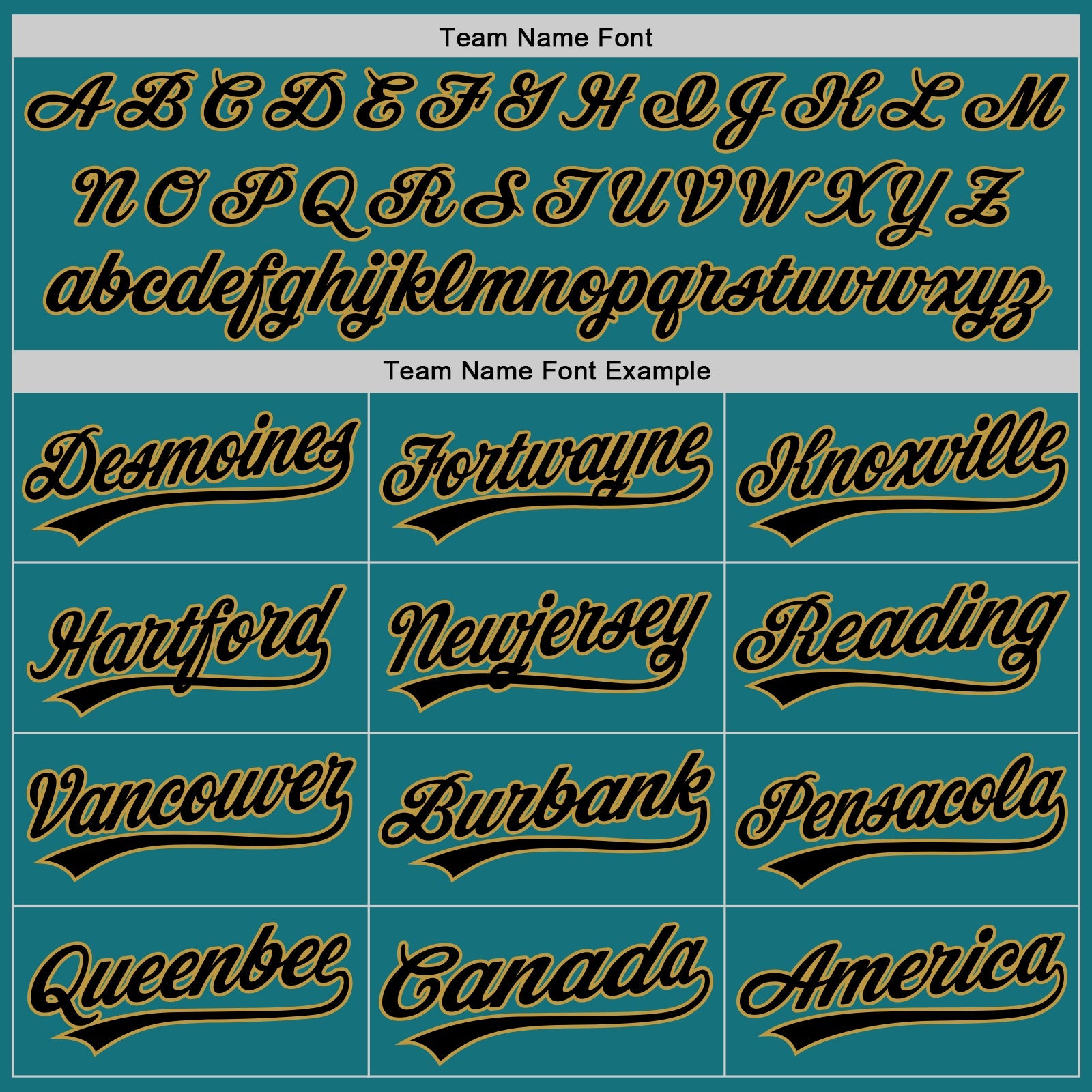 Custom Teal Black-Old Gold Authentic Baseball Jersey
