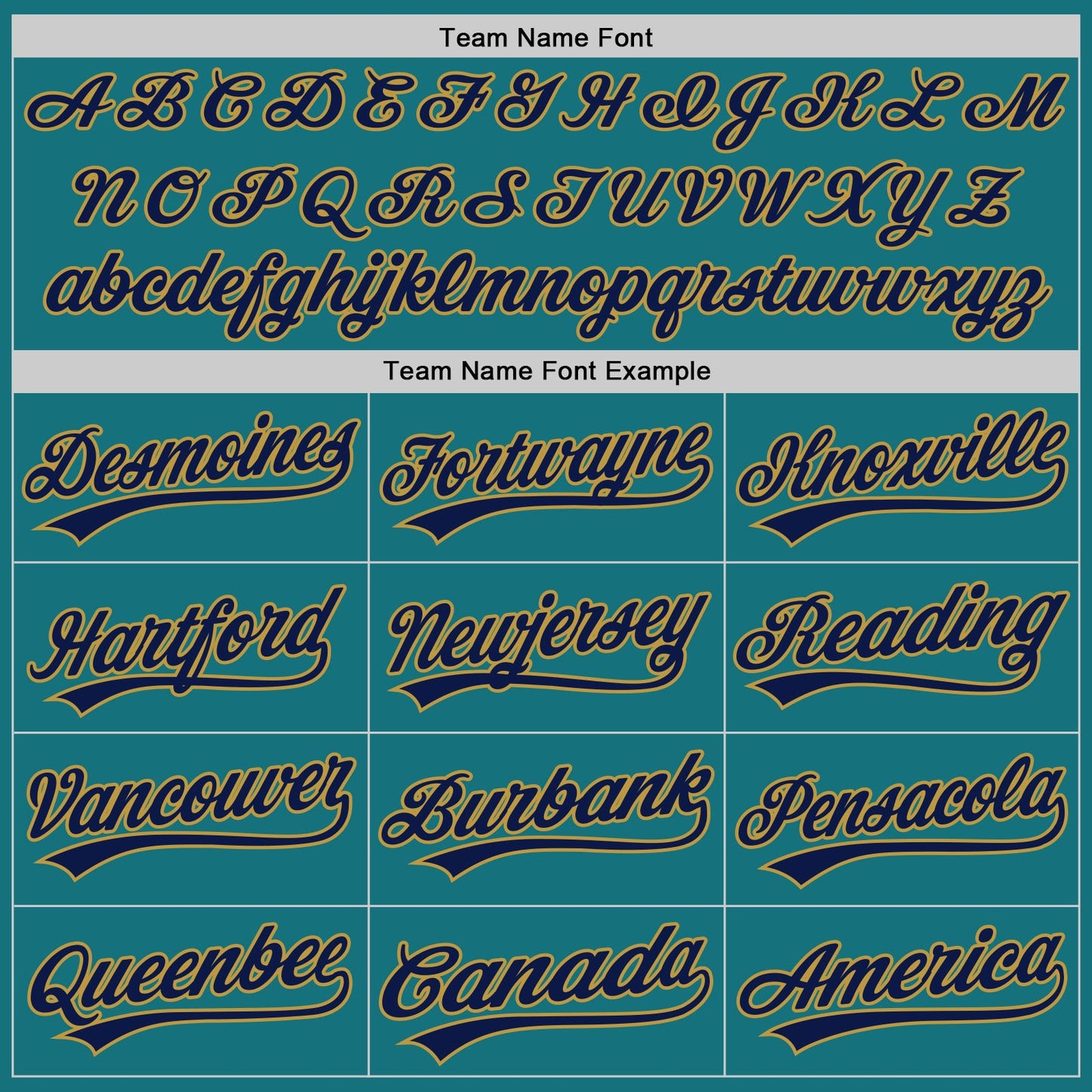 Custom Teal Navy-Old Gold Authentic Baseball Jersey