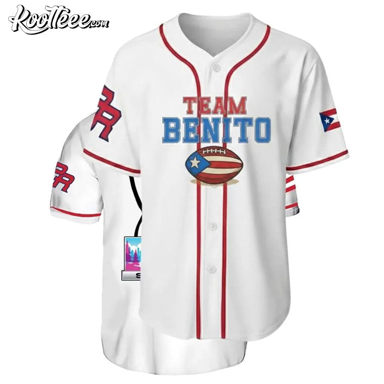 Team Benito Bad Bunny Bowl Puerto Rico Baseball Jersey