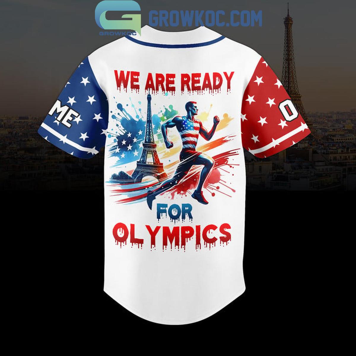 Team USA We Are Ready For Olympic Personalized Baseball Jersey