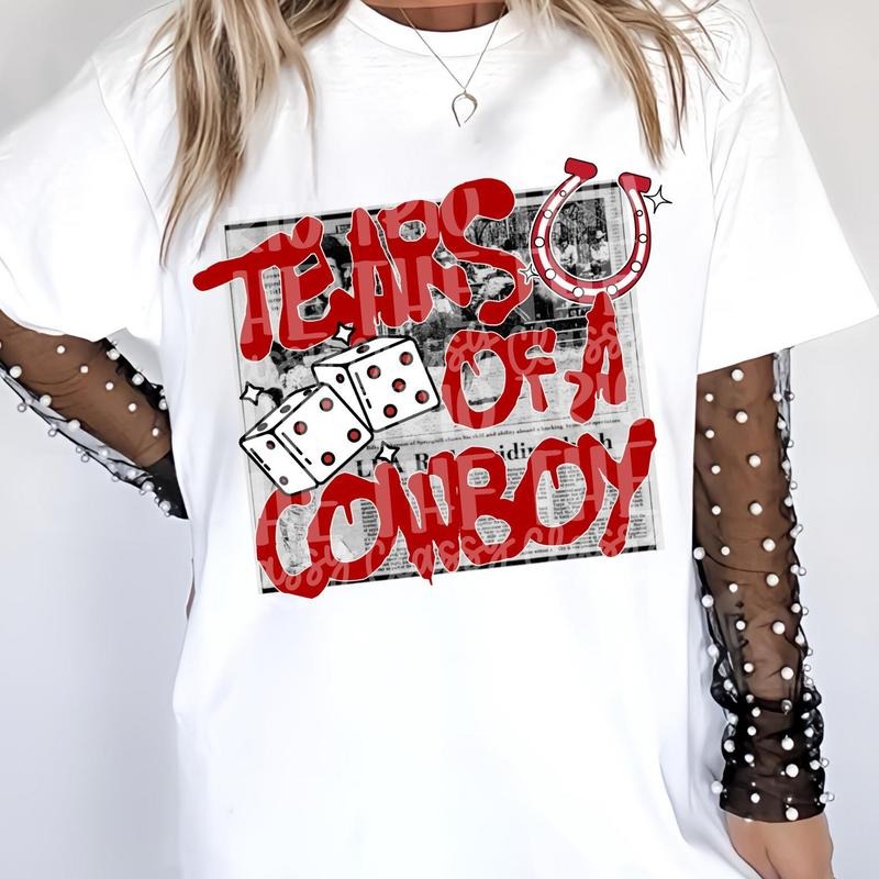 Tears of A Cowboy TShirt | Retro Western TShirt | Country Shirt | Trend Shirt | Vintage | Unisex Shirt Hoodie, Sweatshirt