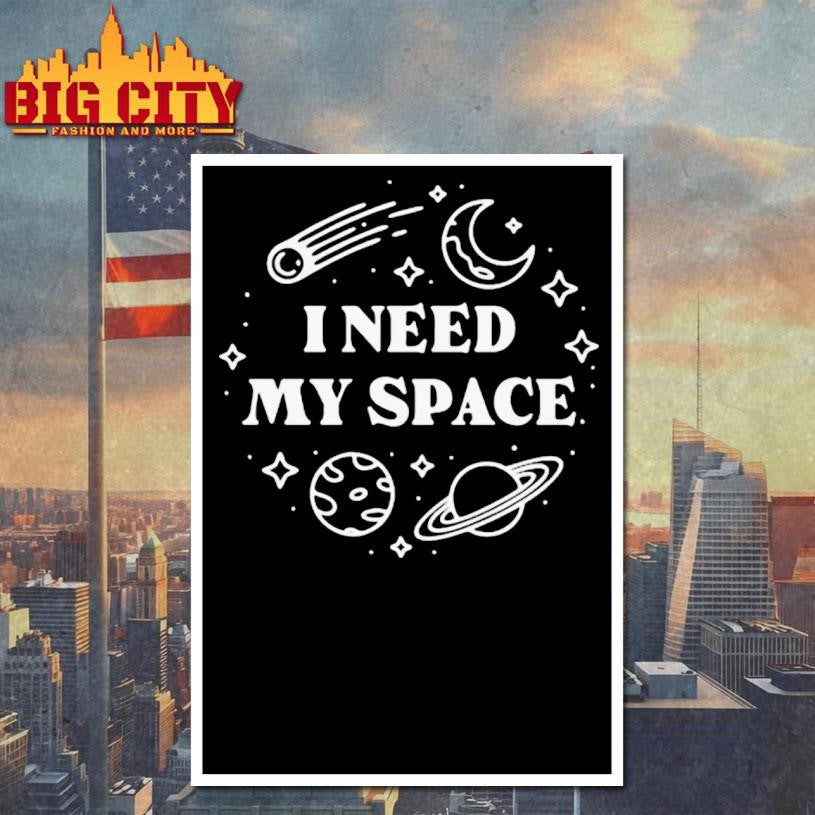 Techgeeks Apparel I Need My Space Funny Introvert Shirt