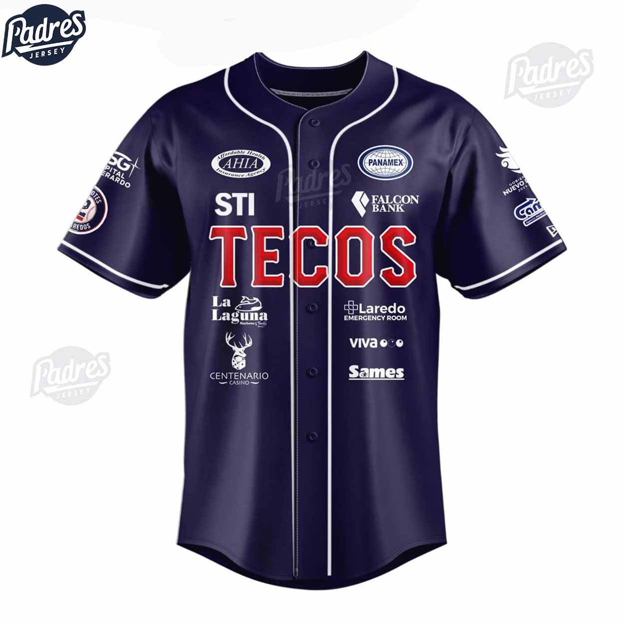 Tecolotes De Los Dos Laredos Baseball Jersey - Padres Jersey Oasis: Elevate Your Baseball Style Game T-Shirts,... (Image 1)