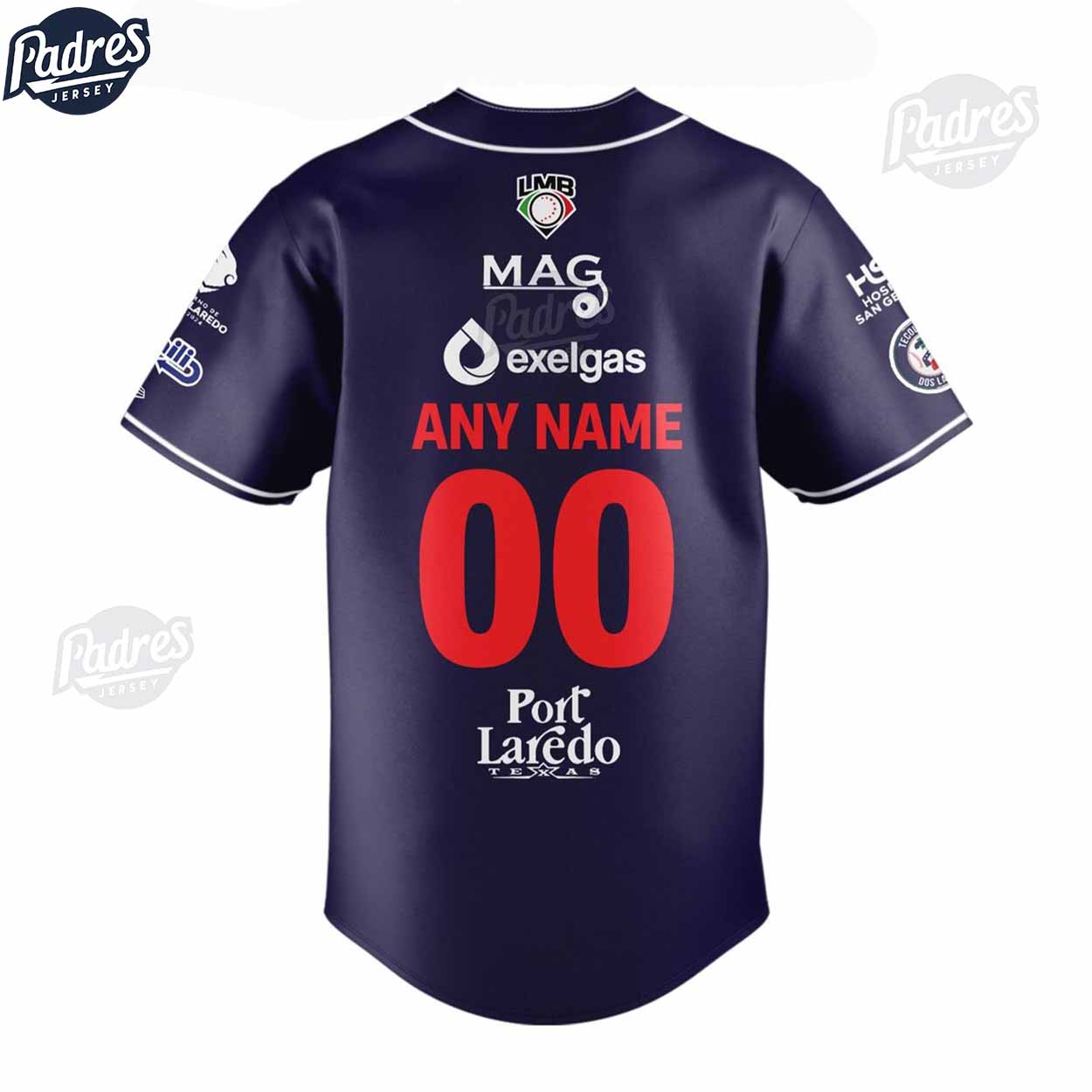 Tecolotes De Los Dos Laredos Baseball Jersey - Padres Jersey Oasis: Elevate Your Baseball Style Game T-Shirts,... (Image 2)