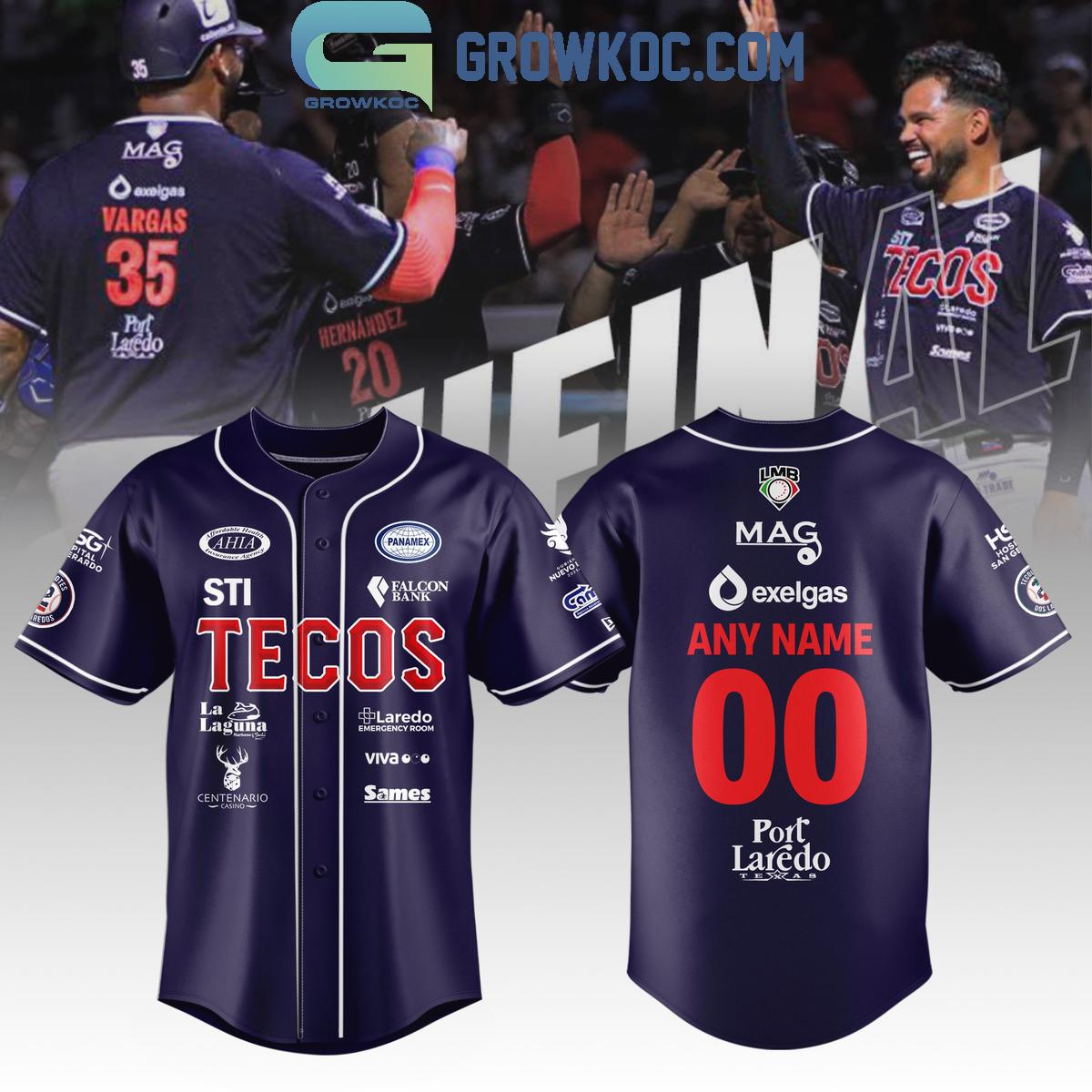 Tecolotes De Los Dos Laredos LMB Home Personalized Baseball Jersey