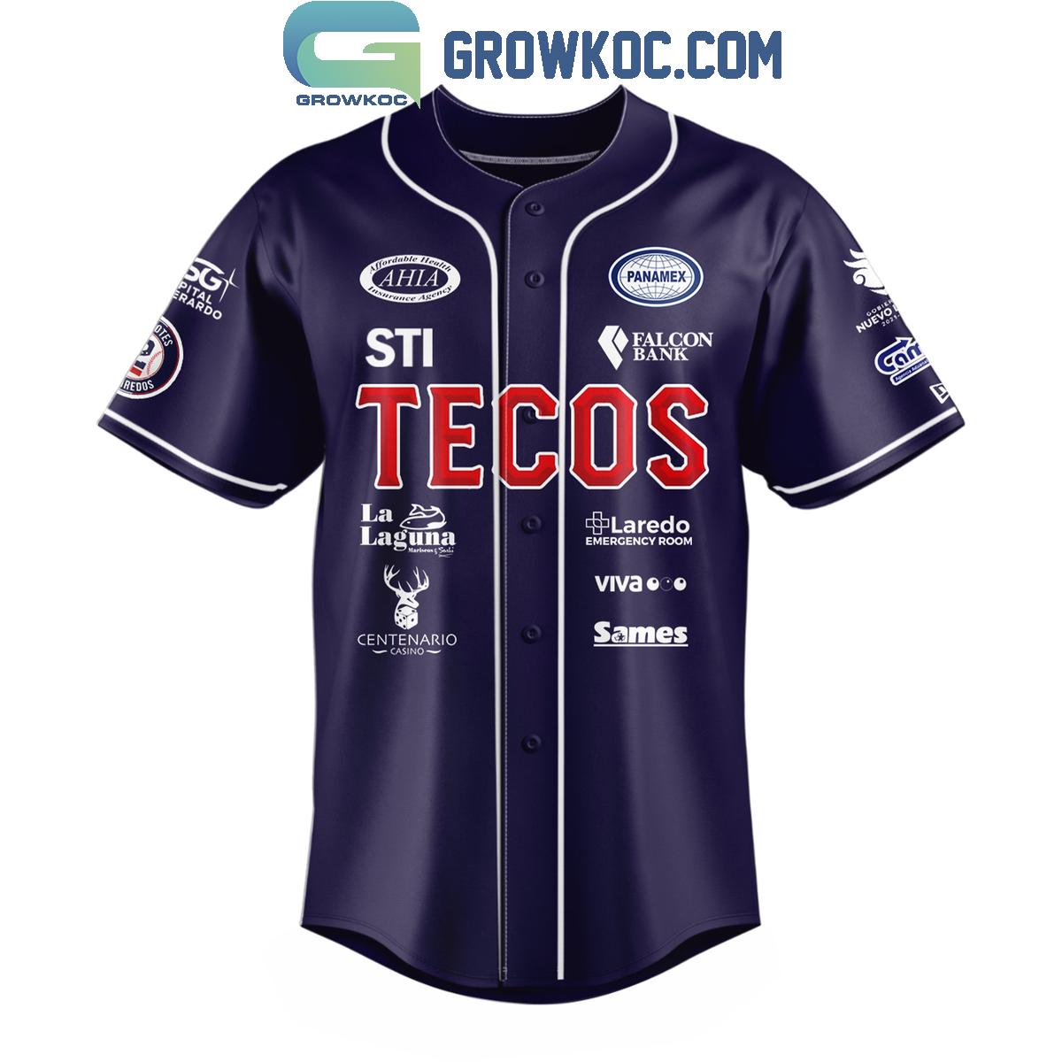 Tecolotes De Los Dos Laredos LMB Home Personalized Baseball Jersey