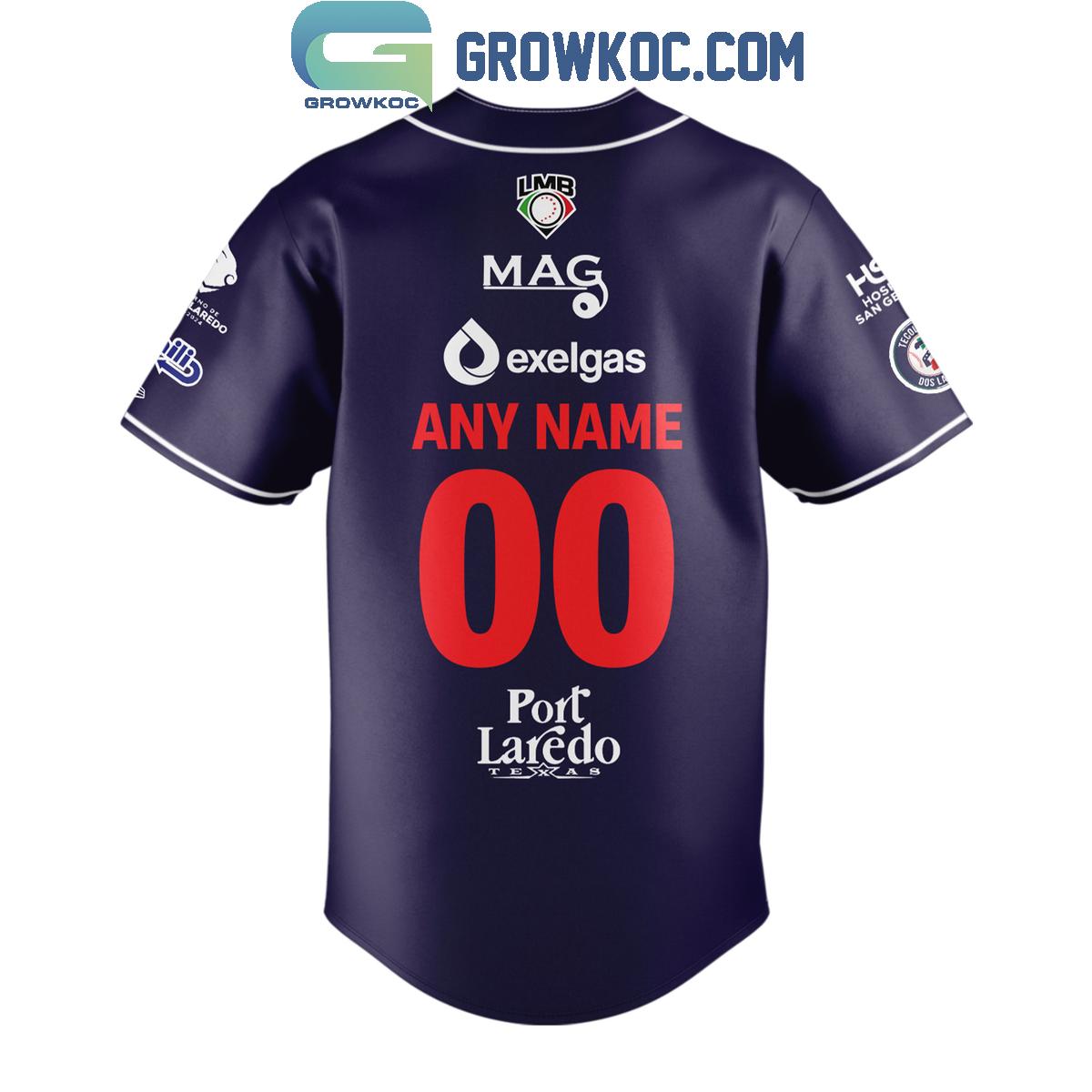 Tecolotes De Los Dos Laredos LMB Home Personalized Baseball Jersey