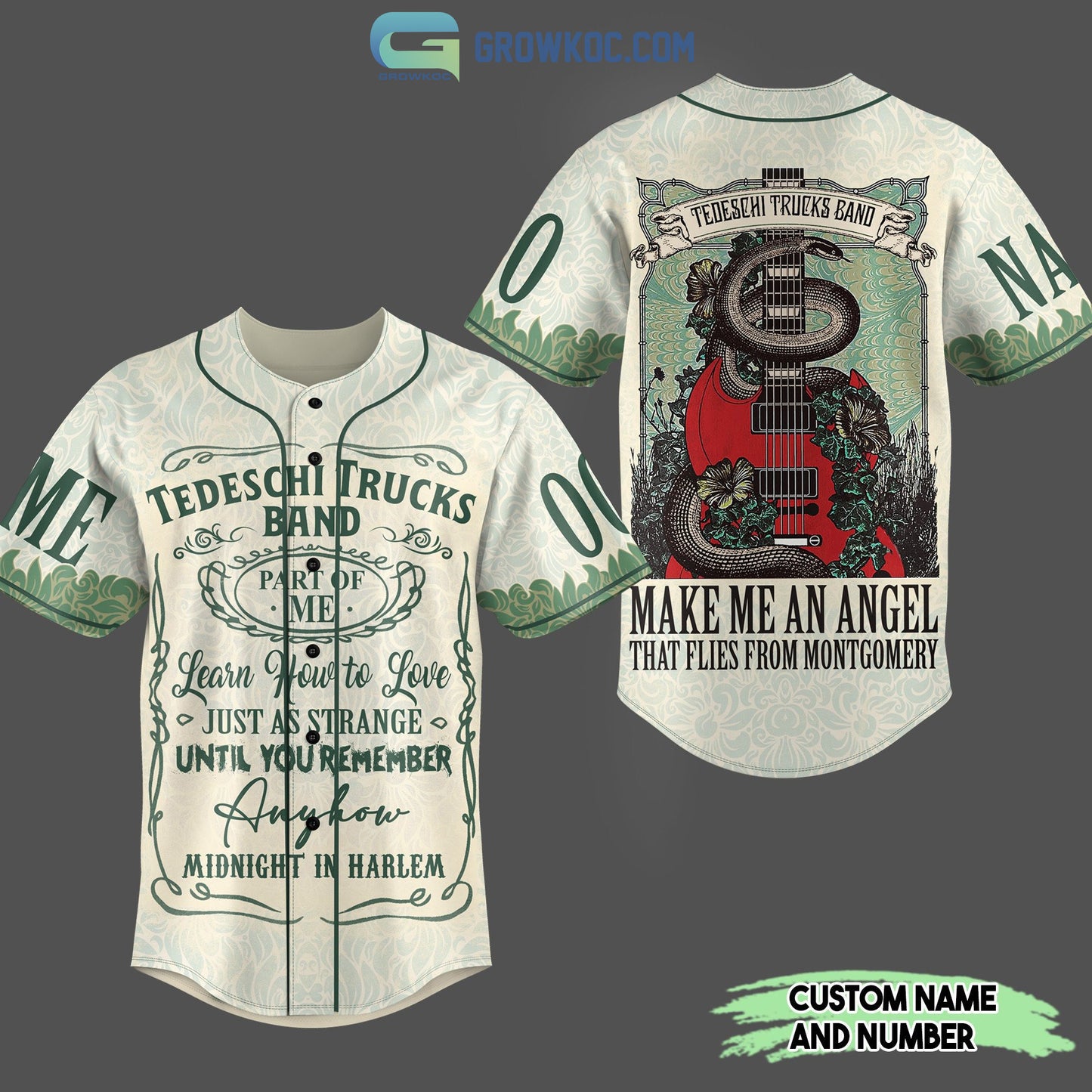 Tedeschi Trucks Band Make Me An Angel That Flies From Montgomery Personalized Baseball Jersey