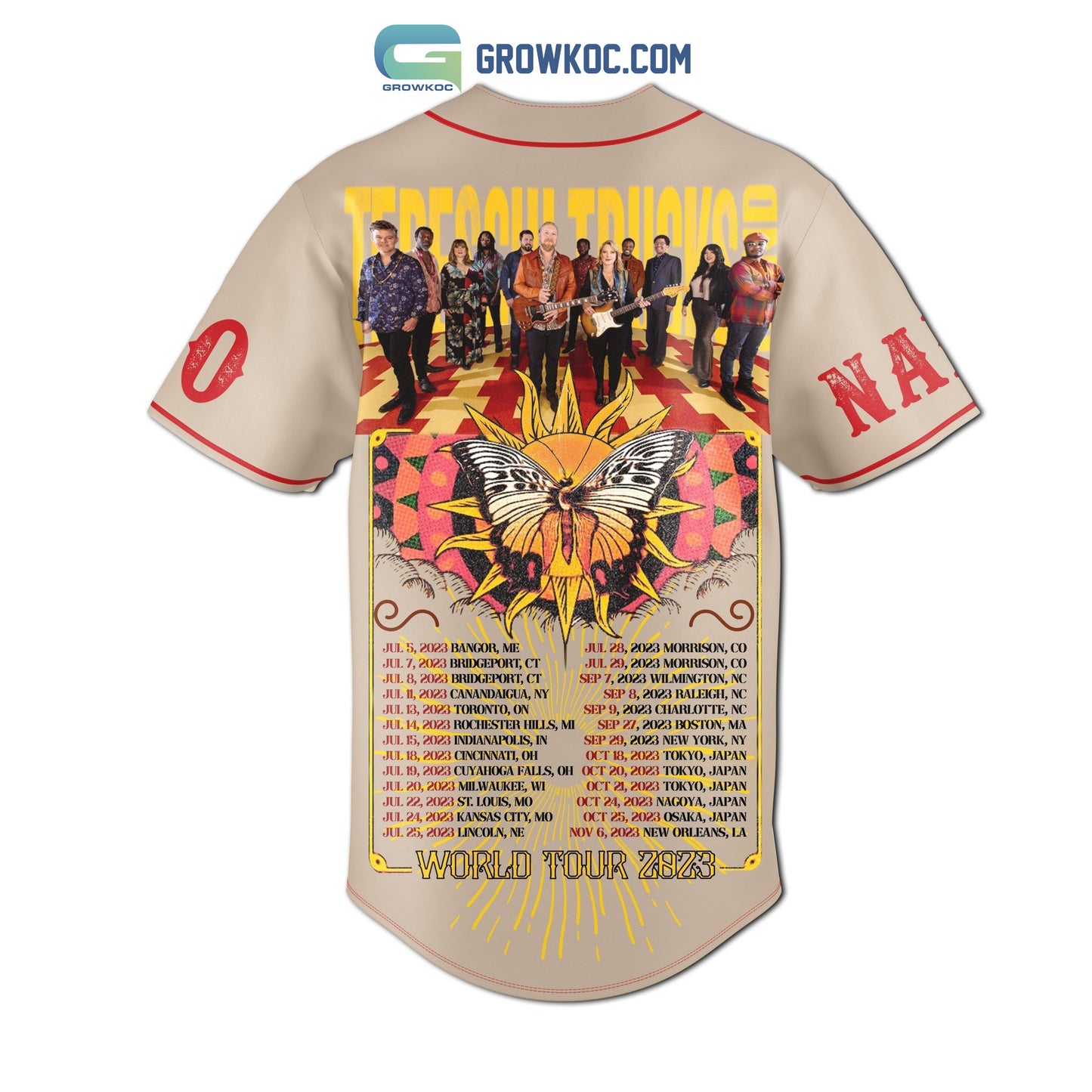 Tedeschi Trucks Band World Tour 2023 Personalized Baseball Jersey