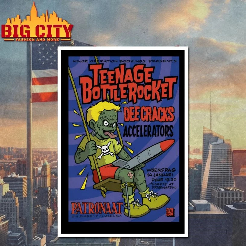 Teenage BottleRocket Jan 14 2026 Patronaat In Haarlem, Netherlands Poster shirt