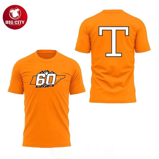 Tennessee Vols 60th Anniversary The Throwback Night 1966-2026 Two Sided Shirt