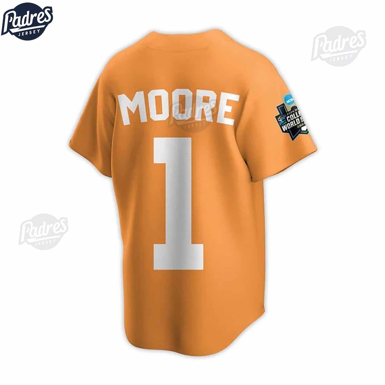 Tennessee Volunteers 2024 College World Series Champions Custom Baseball Jersey - Padres Jersey Oasis: Elevate... (Image 2)