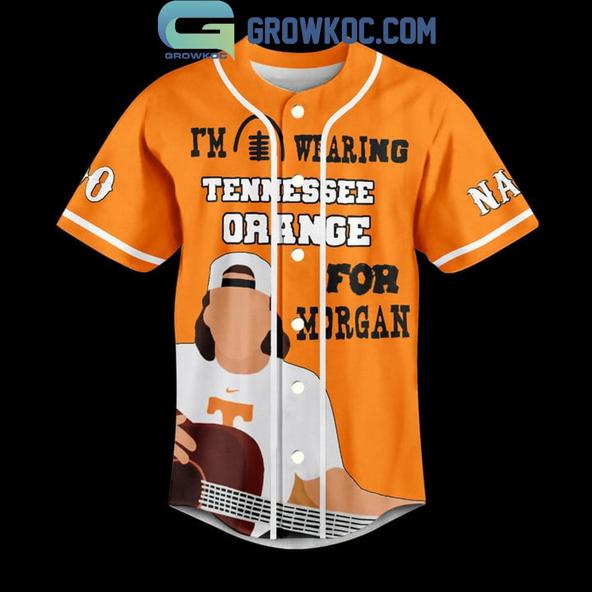 Tennessee Volunteers Morgan Wallen From East Tennessee Personalized Baseball Jersey