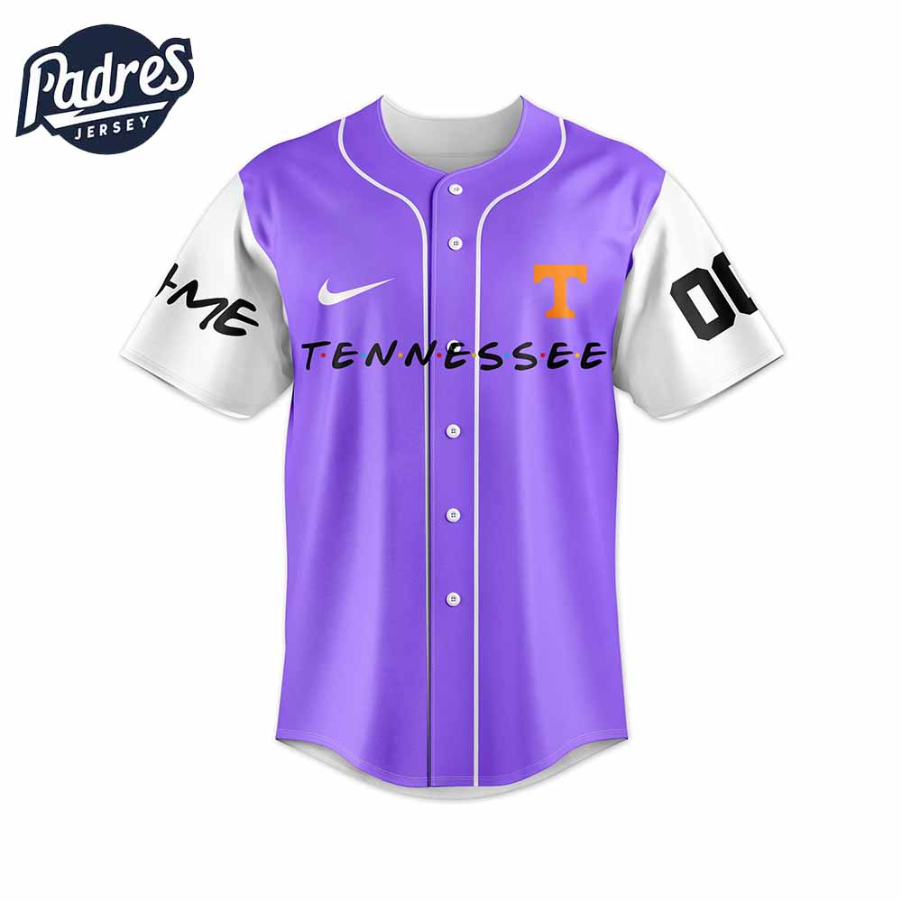 Tennessee Volunteers NCAA x Friends Personalized Baseball Jersey Outfit - Padres Jersey Oasis: Elevate Your... (Image 2)