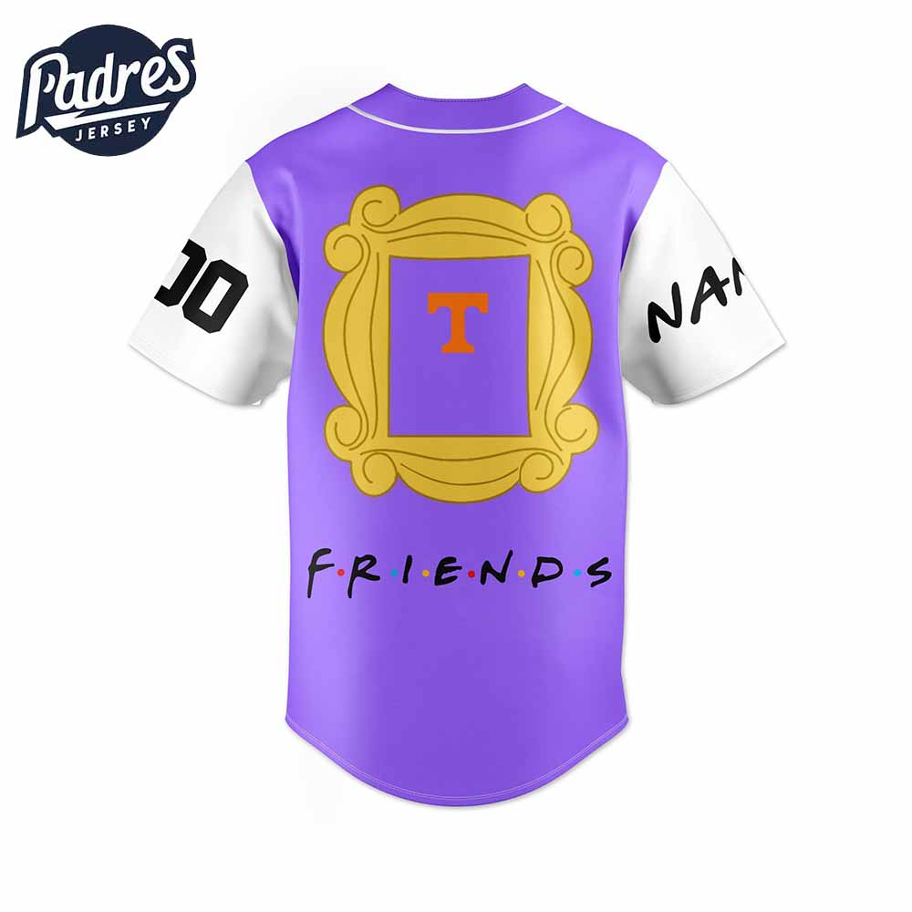 Tennessee Volunteers NCAA x Friends Personalized Baseball Jersey Outfit - Padres Jersey Oasis: Elevate Your... (Image 4)