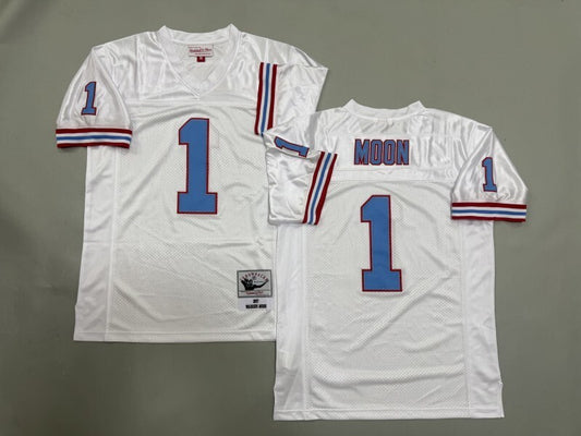 Tennessee Oilers #1 Warren Moon Oilers Style 1