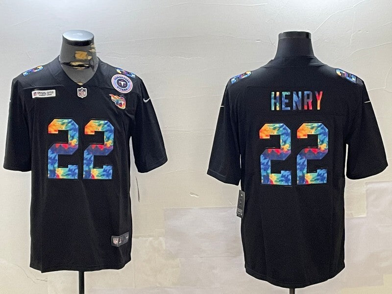 Tennessee Titans #22 Derrick Henry Titans Rainbow Style 1
