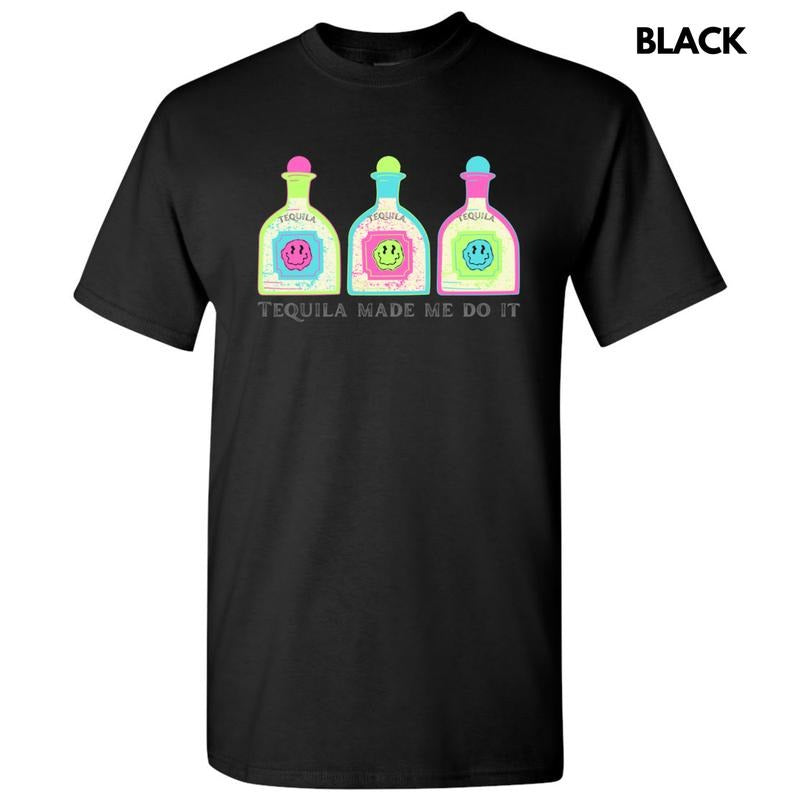 Tequila Made Me Gildan Short Sleeve T-Shirt 'NLB' Hoodie, Sweatshirt | WearSparks.com