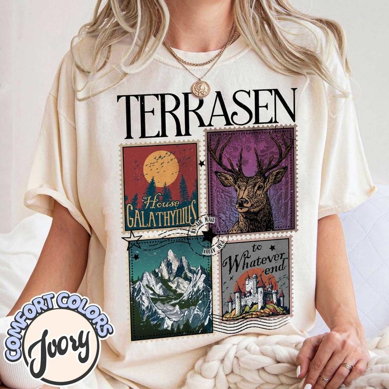 Terrasen To Whatever End Fireheart T-Shirt, Throne Of Glass Aelin Galathynius Shirt,rowan Whitethorn Thirteen Manon...