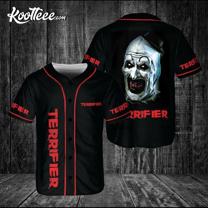 Terrifier Horror Movie Happy Halloween Baseball Jersey