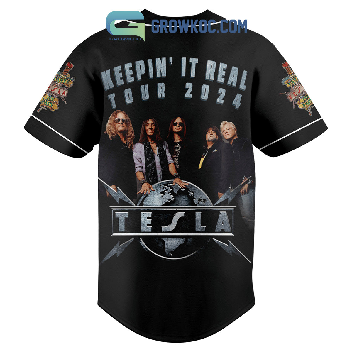 Tesla Band Keeping It Real 2024 Baseball Jersey