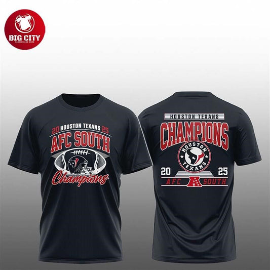 Texans 2025 AFC South Champions Two Sided Shirt