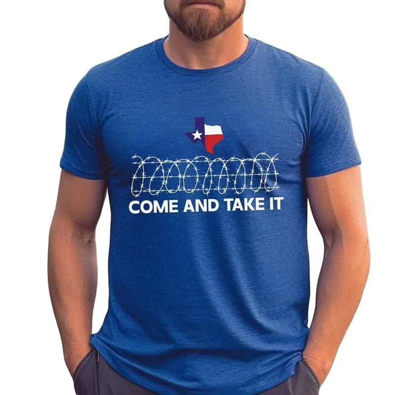 Texas Border, Come And Take It Shirt, Razor Wire Immigration Patriotic Shirt, I Stand With Texas Shirt, Hold The Line...