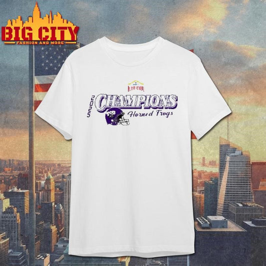 Texas Christian University Horned Frogs Football 2025 Alamo Bowl Bound Champions Shirt