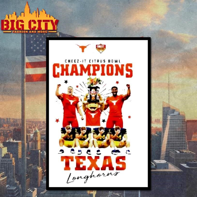 Texas Longhorns 2025 Citrus Bowl Champions Players Trophy shirt