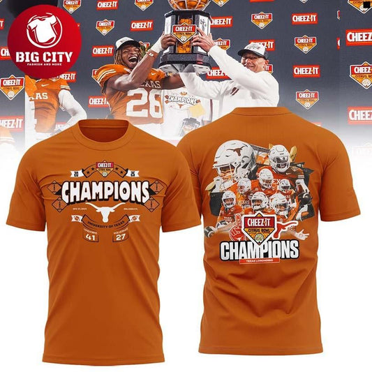 Texas Longhorns Cheez-It Citrus Bowl Champions 2025 NCAA Two Sided Shirt