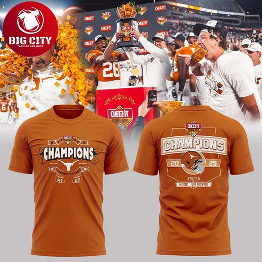 Texas Longhorns Cheez-It Citrus Bowl Champions Two Sided Shirt