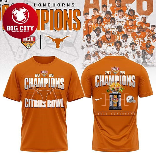 Texas Longhorns Citrus Bowl Champions Two Sided Shirt