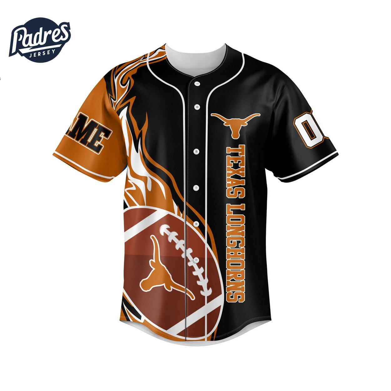 Texas Longhorns Football Custom Baseball Jersey Gifts - Padres Jersey Oasis: Elevate Your Baseball Style Game... (Image 3)